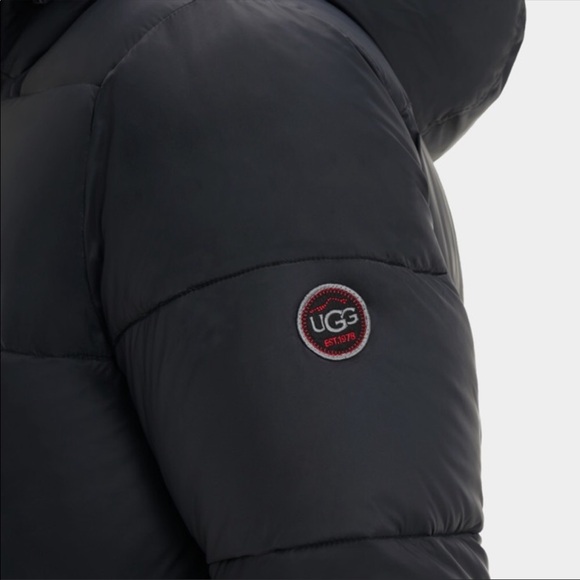 UGG Mens Brayden Puffer Jacket Black - Picture 5 of 6